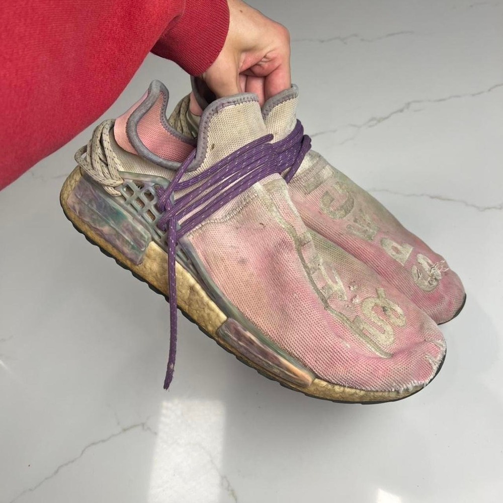 Adidas NMD Human Race Pharrell Williams Mens Holi Festival Pink Glow AC7362